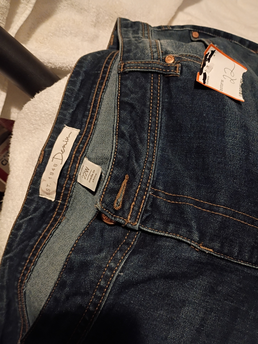 Denim&Co Dark Blue High-Rise Women's Jeans